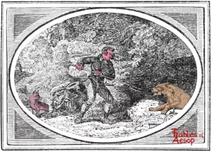 Bewick - 0369 - Fox and Wolf