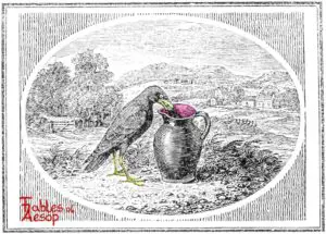 Bewick-0097-Crow-and-Pitcher