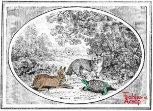 Bewick - 0255 - Hare and Tortoise